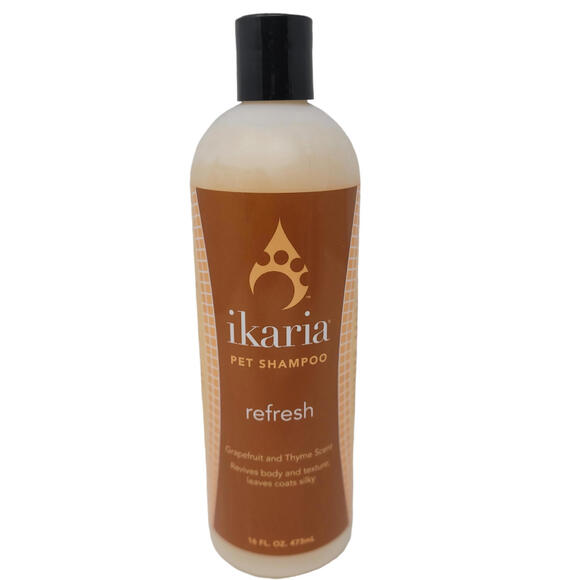 Ikaria Pet Dog Cat Shampoo 16oz Refresh Grapefruit Thyme Human Salon Grade - Picture 1 of 6